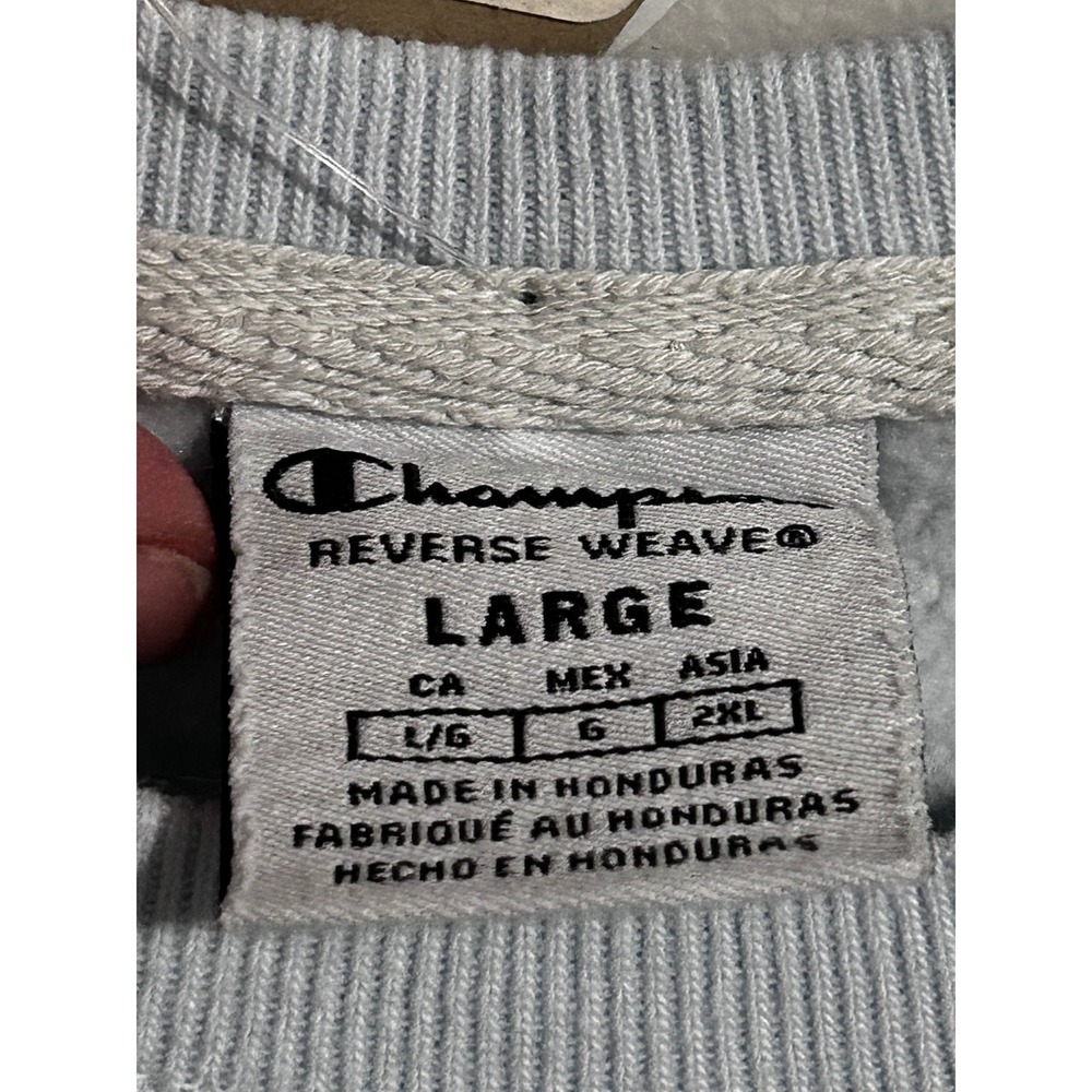 Champion Reverse Weave Heavyweight Sweatshirt Blues Pullover‎ Women's Large NWT - Picture 7 of 9